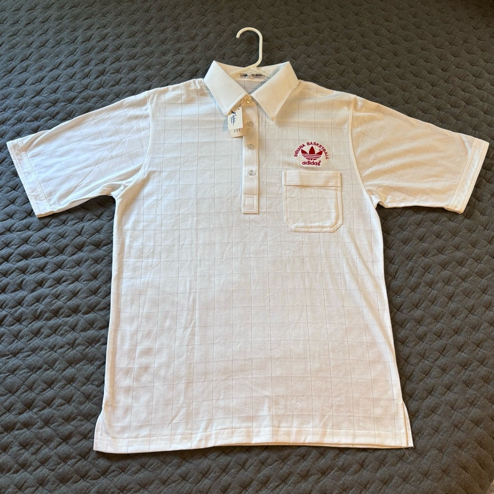 Vintage Adidas Indiana University Basketball Polo | Size Medium | NWT